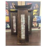 Set of 3 -12" Pillars for Candles or Re Purpose - Great Decor