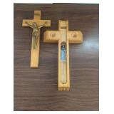 True Original Crucifix - 13" - With Candles and Holy Water Bottle