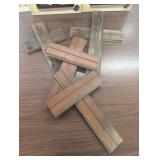Set of 4 - Repurposed Wood Crosses - Wall, Garden, Fence Hangers