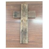 Set of 4 - Repurposed Wood Crosses - Wall, Garden, Fence Hangers