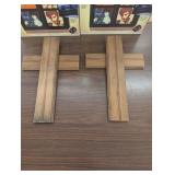 Set of 4 - Repurposed Wood Crosses - Wall, Garden, Fence Hangers