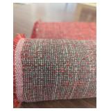 58" Upholstery Roll - Stylish Red Denim Like Material