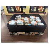 File Box - Filed with Little Glass jars ALL Full of Buttons