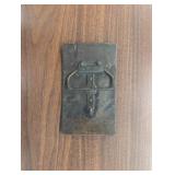 3 Brass Belt Buckles - Colt Revolvers, Oshkosh Trucks, Unknown