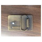 3 Brass Belt Buckles - Colt Revolvers, Oshkosh Trucks, Unknown