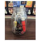 Glass Jar - Vintage Fishing Lures and Bobbers