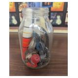 Glass Jar - Vintage Fishing Lures and Bobbers