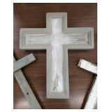 Set of 3 - Wooden Crosses - Rustic Decor