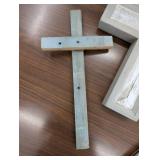 Set of 3 - Wooden Crosses - Rustic Decor
