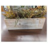 2 Faux Green Decor Wall & Table