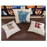 Set of 3 - Cute MN Decor Pillows - Cabin Decor