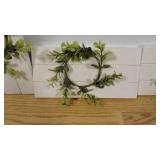 Set of 3 Small Faux Wreath Wall Decor