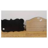 Set of 2 Wooden Painted Wall Decor