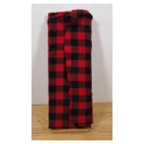 Red Black Buffalo Flannel Shirting Fabric