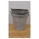 Lot of 3 Tin Pales