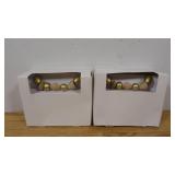 (Set of 2) 5 Foot Wood/ Gold Garlands