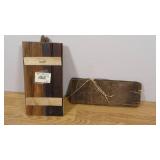 Set of 2 Hand Crafted Wall Decor/ Sign