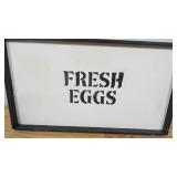 Medium Sized Hand Crafted Kitchen Wall Decor-"Fresh Eggs"