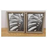 Set of 2 Natural Look 8" x 10" Picture Frames w/ Glass Insert-Some Scuffs