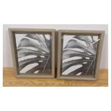 Set of 2 Natural Look 8" x 10" Picture Frames w/ Glass Insert-Some Scuffs