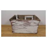 Farmhouse Style Crate with 11 Hand Crafted Decor