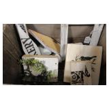 Farmhouse Style Crate with 11 Hand Crafted Decor