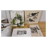 Farmhouse Style Crate with 11 Hand Crafted Decor