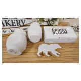 Farmhouse Style Crate with 11 Hand Crafted Decor