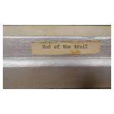 20" x 17.5" "End of Trail" Framed Print