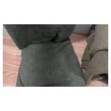 Lot of 4 Vintage Woolen Army Blankets-Various Sizes