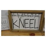 Lot of 5 Teaching & Christian Themed Wall Decor
