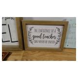 Lot of 5 Teaching & Christian Themed Wall Decor