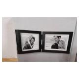 Set of 2 Malden 4x6 Double Horizontal Black Concepts Photo Frame