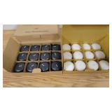 Lot of 48 2" Floating Candles Disc-36 Black- 12 White