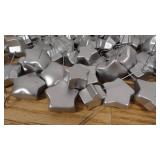 Lot of 81 Silver Star Name Tag Place Holders