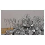 Lot of 81 Silver Star Name Tag Place Holders