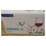 Lot of 10 Wine Glasses -12 Oz