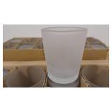 Lot of 36 Frosted Votive Candle Holders