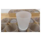 Lot of 35 Frosted Votive Candle Holders-Missing 1 Holder