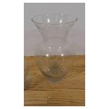 2 Glass Vases-1 Small- 1 Medium