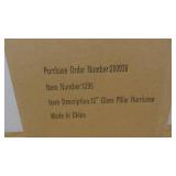 12" Glass Pillar Hurricane