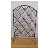 29.5" x 19" Decorative Floral Pattern Candle Gate-Holds 11 Candle Cups-Missing 2