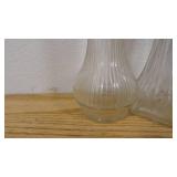 Lot of 4 Mixed Styles 6" Flower Vases