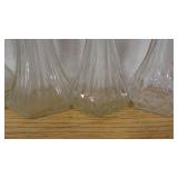 Lot of 4 Mixed Styles 6" Flower Vases