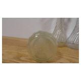 Lot of 6 Tear Drop Round Bottom 6" Flower Vases