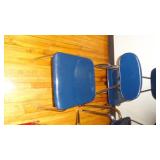 Lot of 4 Stackable Hard Plastic School Chairs