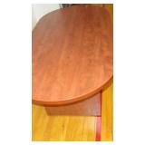 Oval Red Oak Office Table-71"L x 35.5"W x 30"H