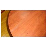 Oval Red Oak Office Table-71"L x 35.5"W x 30"H