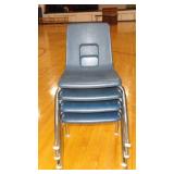 Set of 4 Stackable Soft Vinyl Bucket Seat Kid