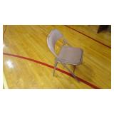 Lot of 20 Beige/ Tan Metal Folding Chairs